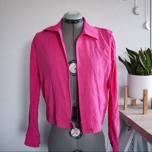 Ralph Lauren Silk Zip Up